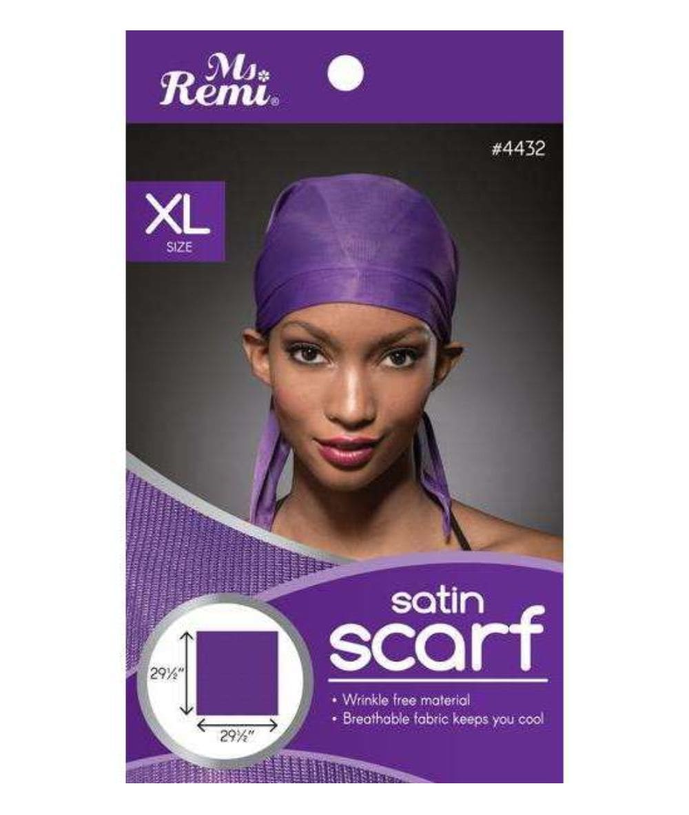 Annie Satin Scarf X-Large Assorted #4432 Black Hair Care