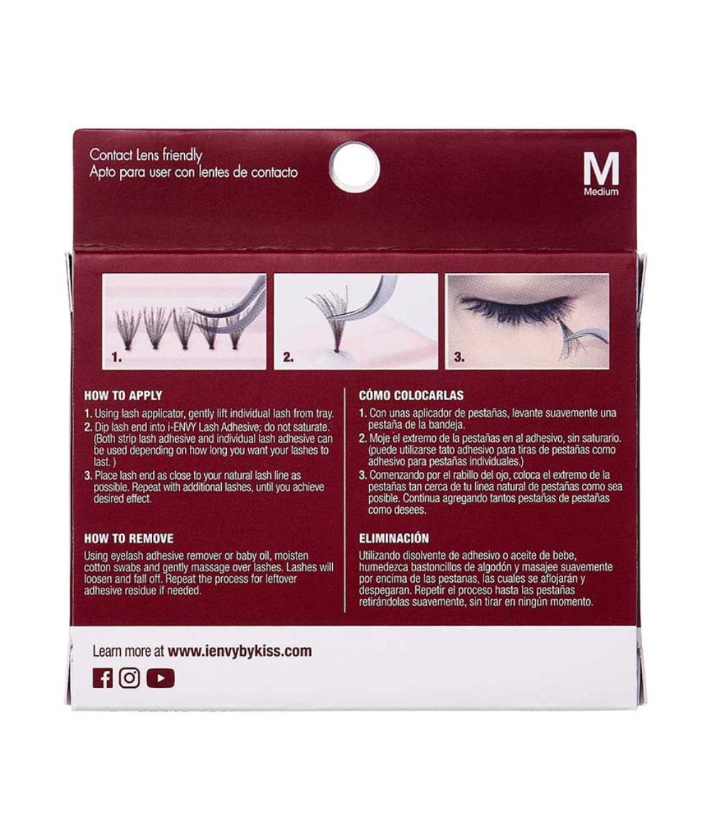 Kiss I-Envy Kpe02Ub Eyelashes [Ultra Black Medium]