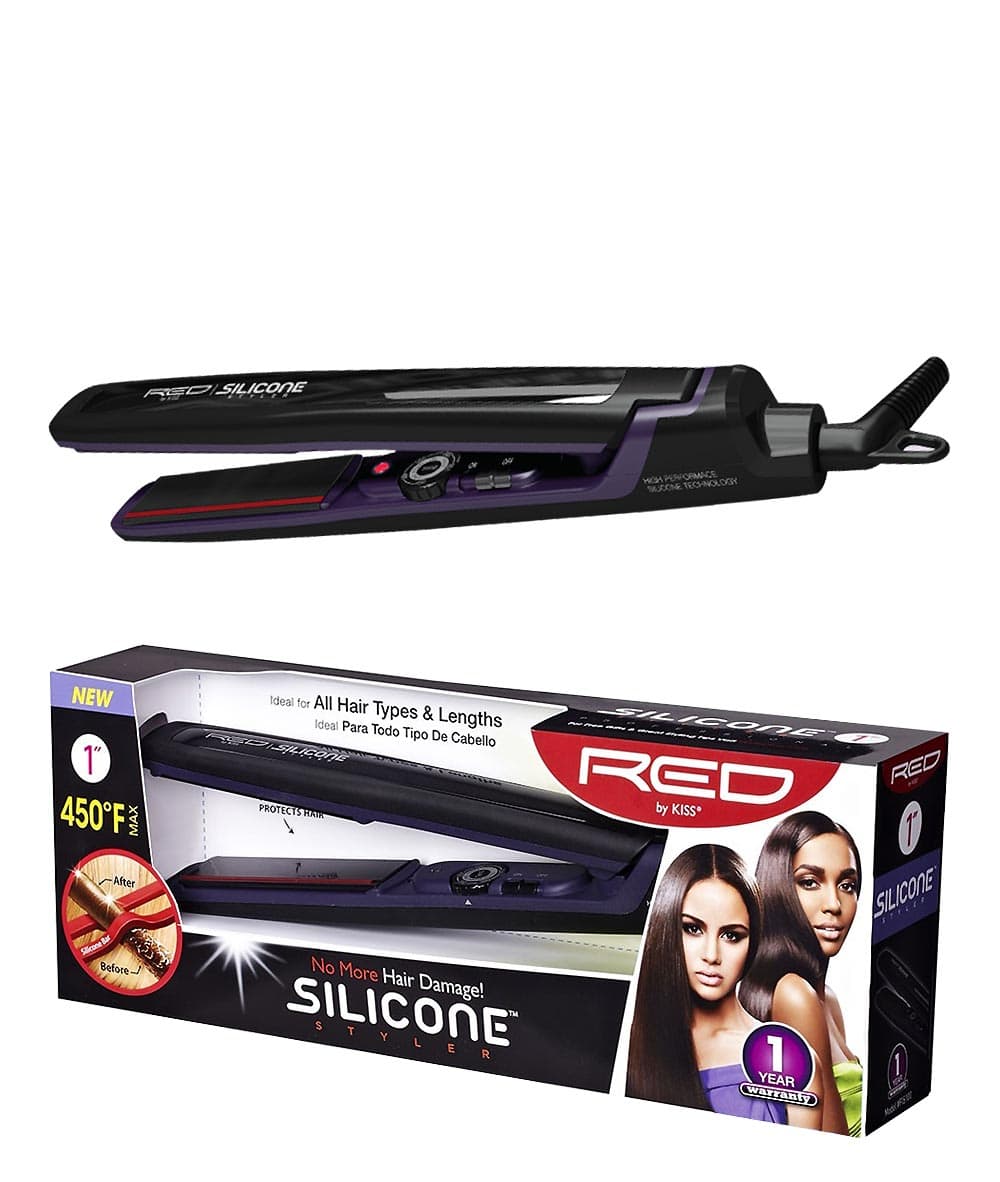 Red By Kiss Silicon Styler Flat Iron, HAIR STYLING TOOLS - Cloré Beauty