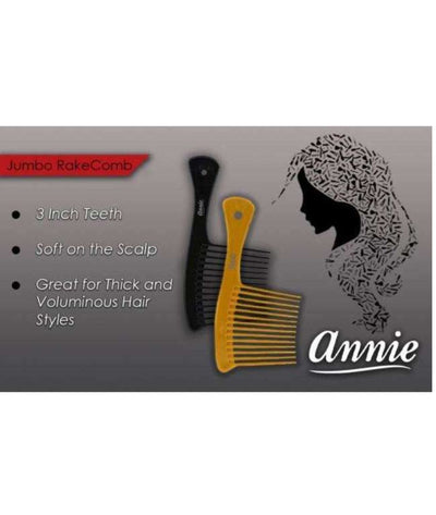 Annie Jumbo Rake Comb Assorted #23
