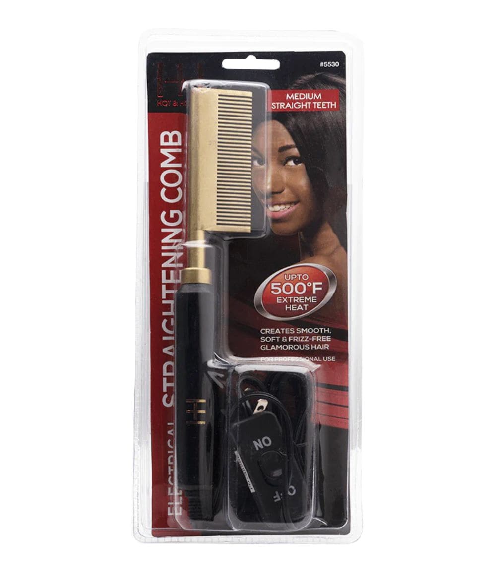 Annie Electrical Straightening Comb #5530 [Medium Straight Teeth], HAIR STYLING TOOLS - Cloré Beauty