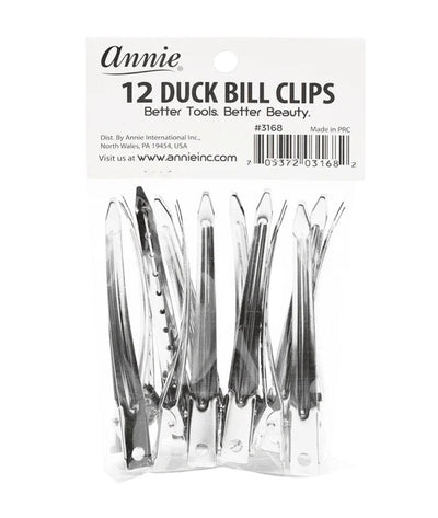 Annie 12 Duck Bill Clips #3168