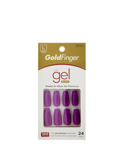 Kiss Gold Finger Gel Glam Ready-To-Wear Gel Manicure #Gfc