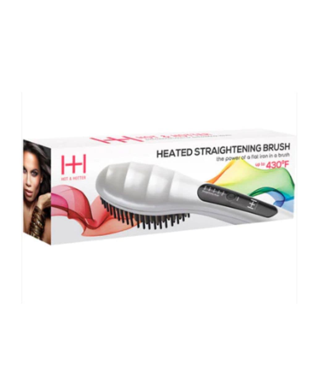 Hot&Hotter Heated Straightening Brush #5948, HAIR STYLING TOOLS - Cloré Beauty
