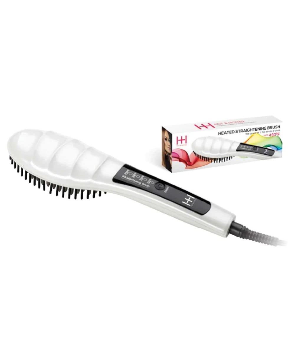 Hot&Hotter Heated Straightening Brush #5948, HAIR STYLING TOOLS - Cloré Beauty