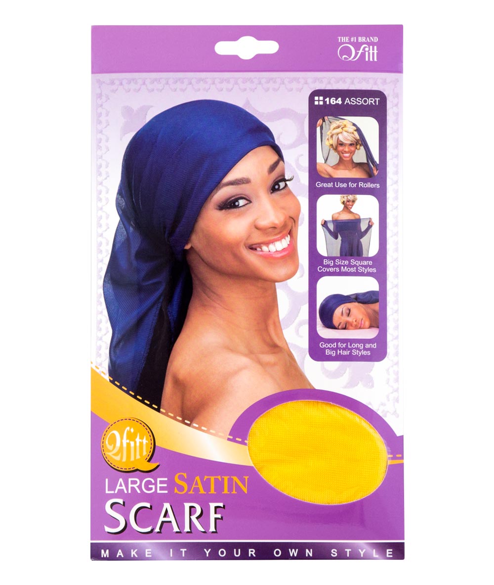 M&M Qfitt Large Satin Scarf, ACCESSORIES JEWELRY FASHION - Cloré Beauty