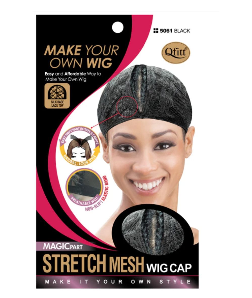 M&M Qfitt Stretch Mesh Wig Cap [Black], ACCESSORIES JEWELRY FASHION - Cloré Beauty