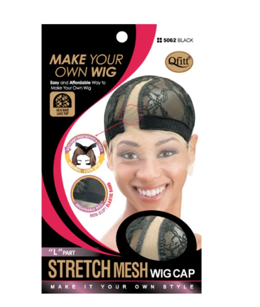 M&M Qfitt Stretch Mesh Wig Cap [Black], ACCESSORIES JEWELRY FASHION - Cloré Beauty