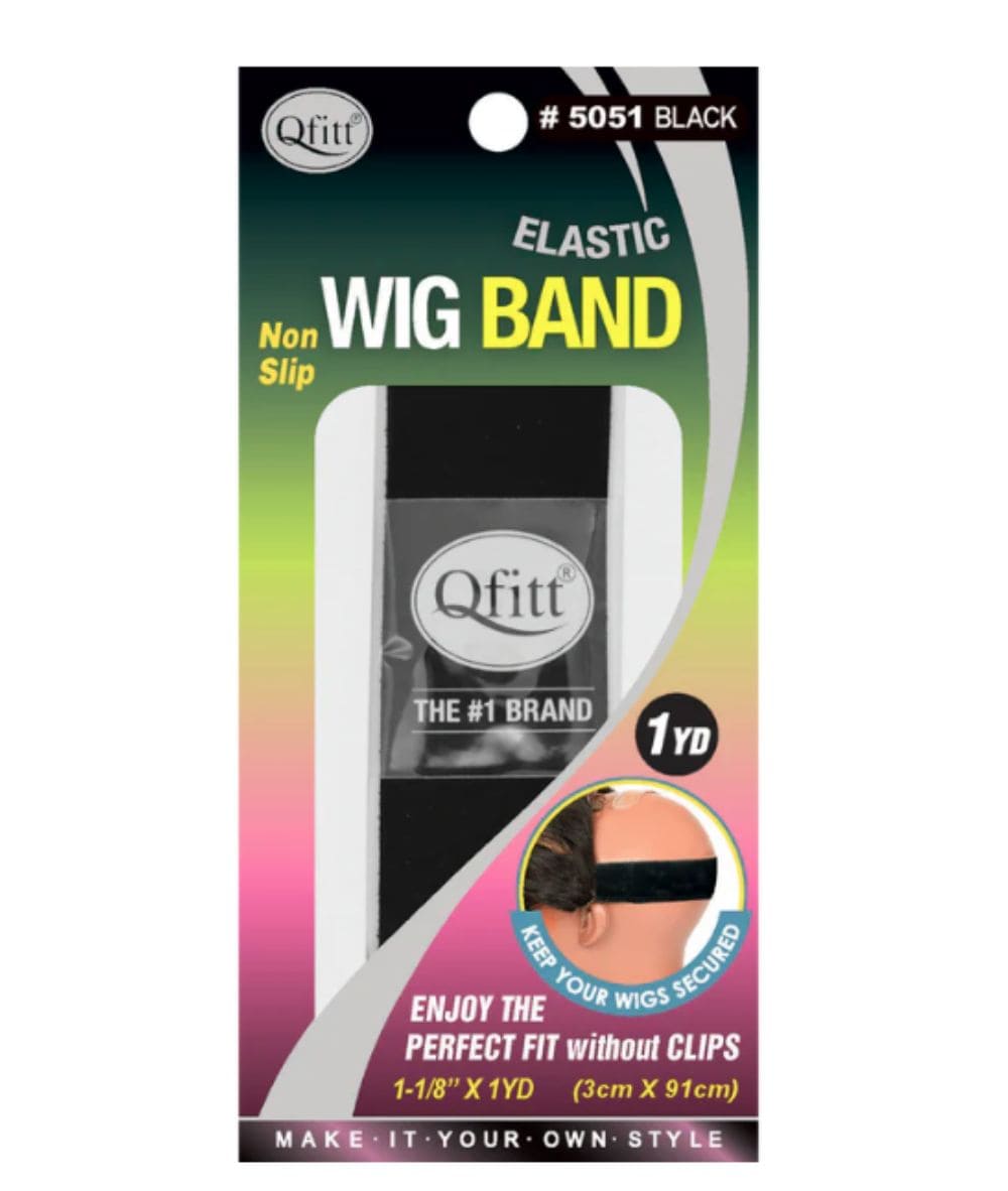 M&M Qfitt Elastic Wig Band 1-1/8In X 1Yd #5051