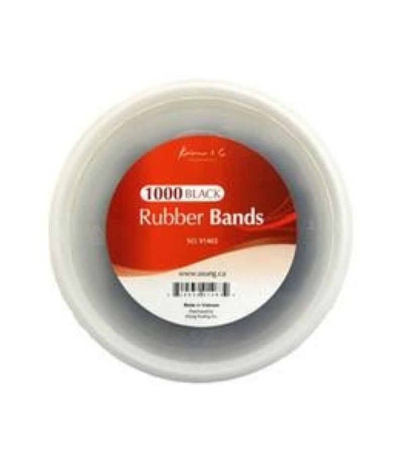 Kim&C Rubber Bands 1000PCS [Black] 