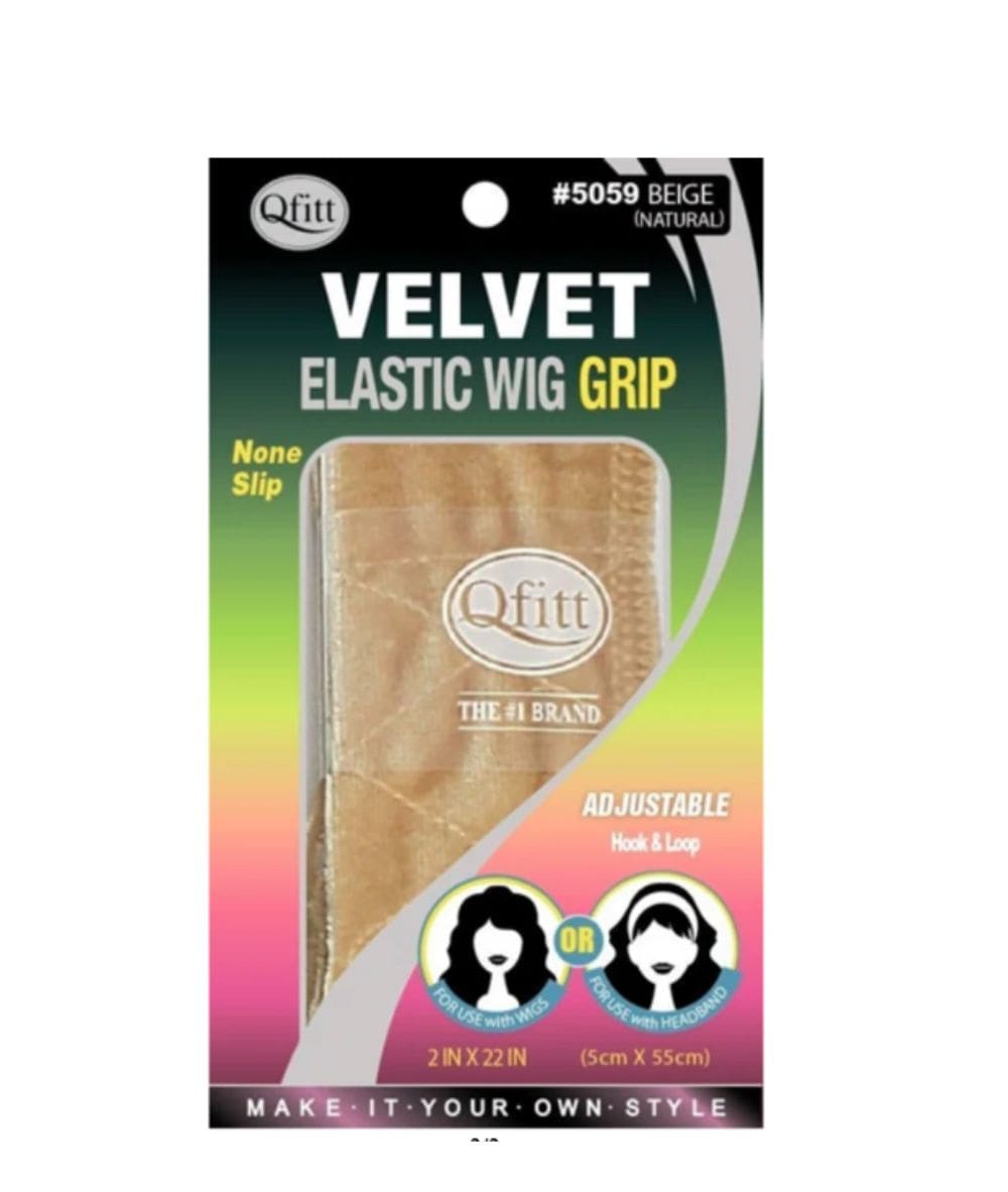 M&M Qfitt Velvet Elastic Wig Grip 2' X 22", Accessory - Cloré Beauty