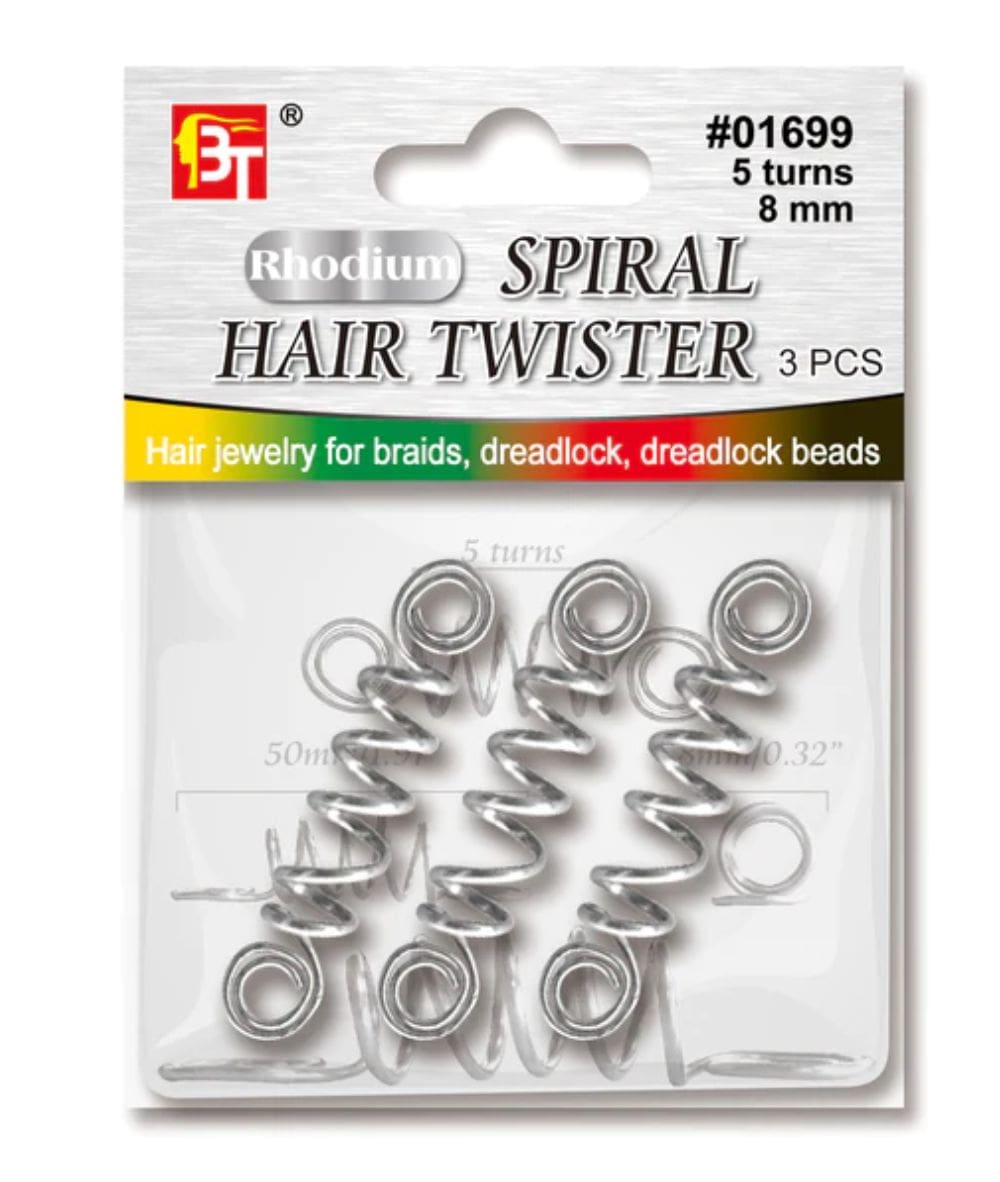 Beauty Town  Spiral Hair Twister 10Mm 3Pcs[Silver] #01700, HAIR STYLING TOOLS - Cloré Beauty