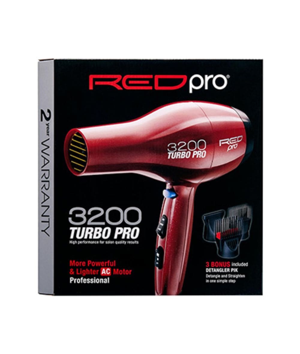 Red Pro 3200 Turbo Pro Blow Dryer #Bdp03, HAIR STYLING TOOLS - Cloré Beauty