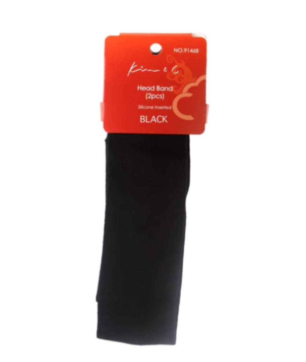 Kim&C Head Band 2 PCS Silicone Inserted #91468, HAIR STYLING TOOLS - Cloré Beauty