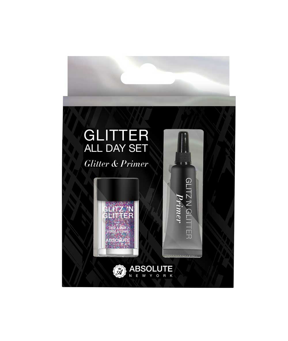 Absolute New York Glitter All Day Set Glitter & Primer #MFGG, COSMETICS MAKEUP - Cloré Beauty