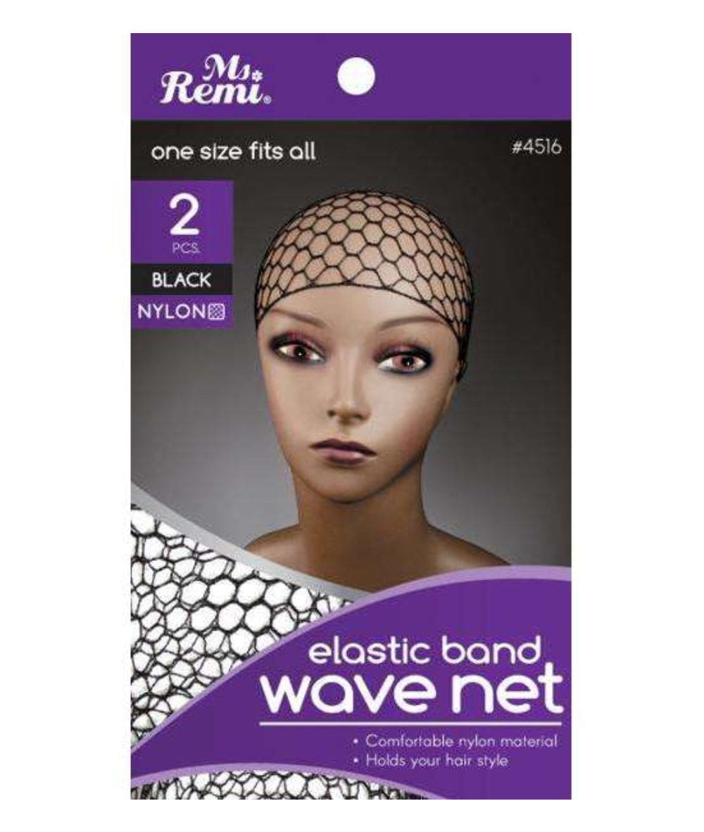 Ms.Remi Elastic Band Wave Net 2PCS #4516 [Black], ACCESSORIES JEWELRY FASHION - Cloré Beauty