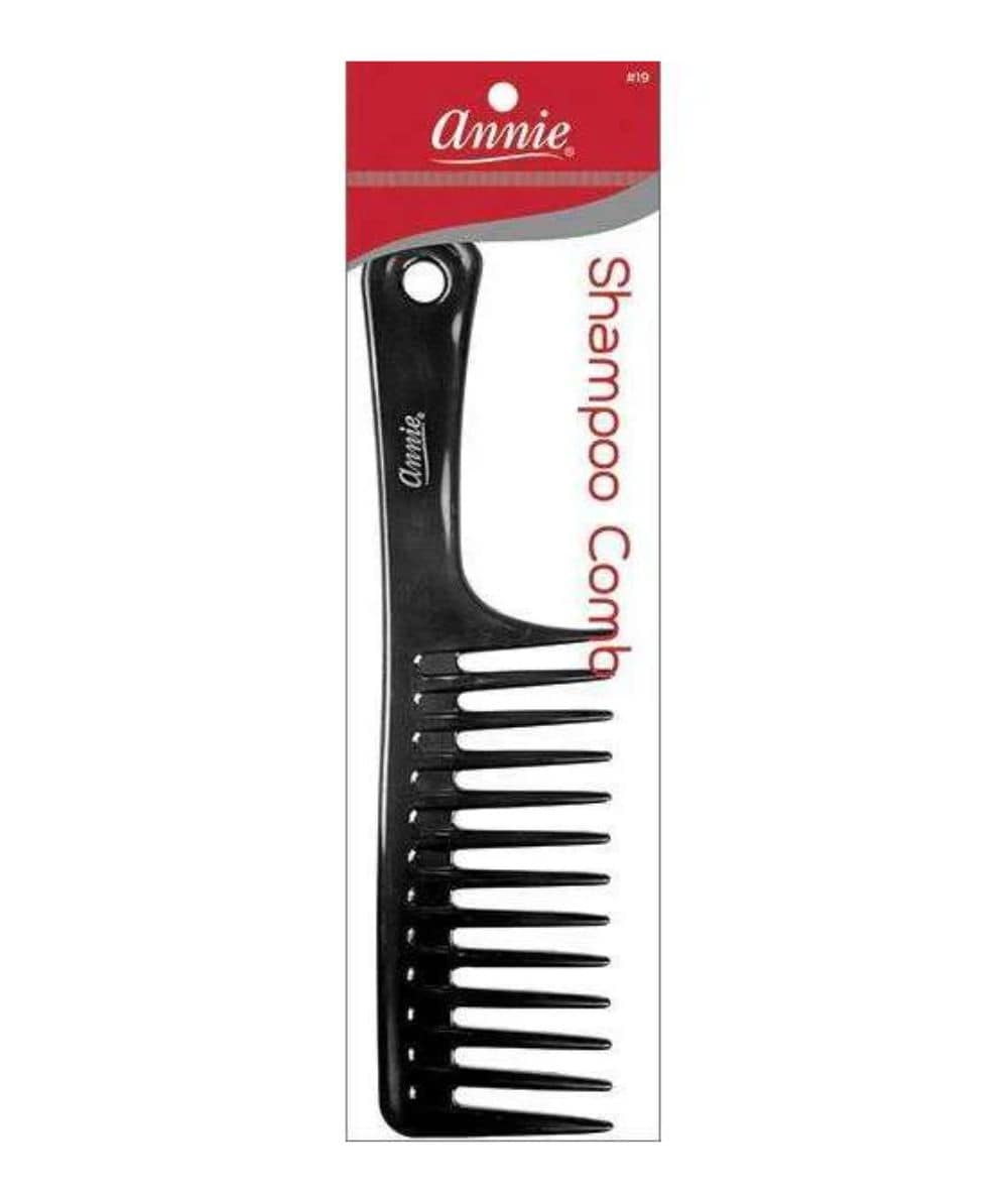 Annie Shampoo Comb [Black] #19, HAIR STYLING TOOLS - Cloré Beauty