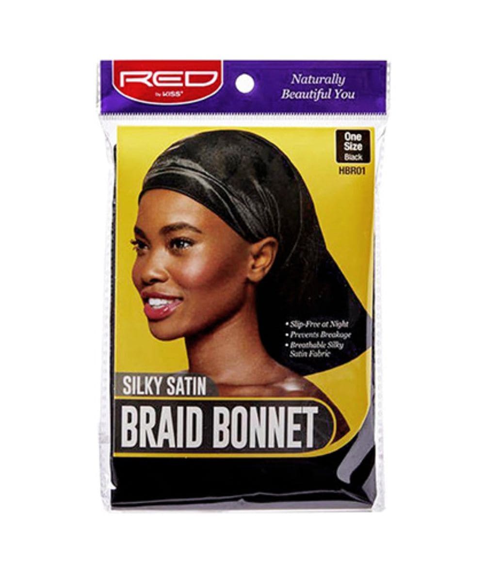 Red By Kiss Hbr01 Silky Satin Braid Bonnet [Black]