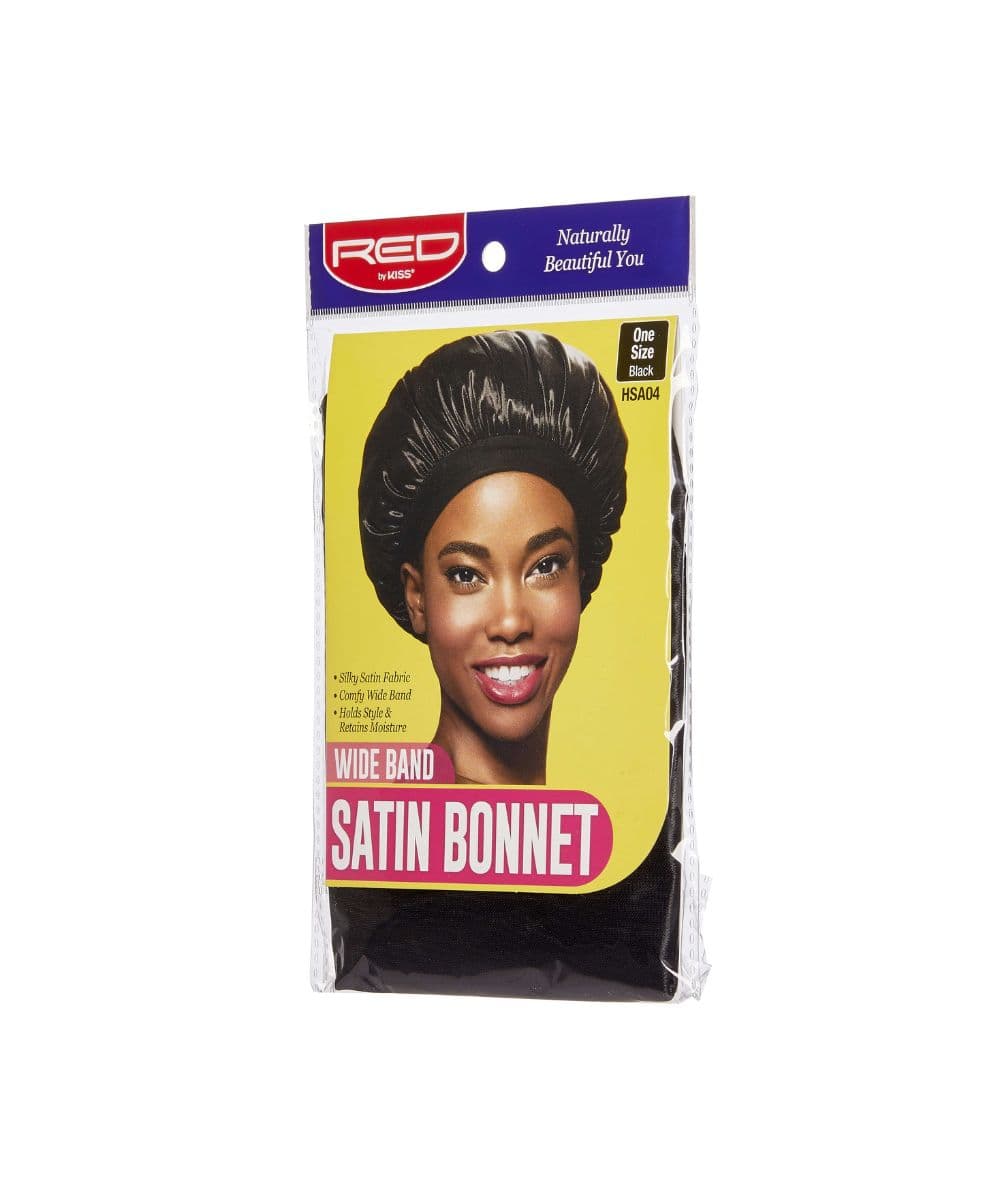Red By Kiss Hsa04 Wide Band Satin Bonnet [Black], Accessory - Cloré Beauty