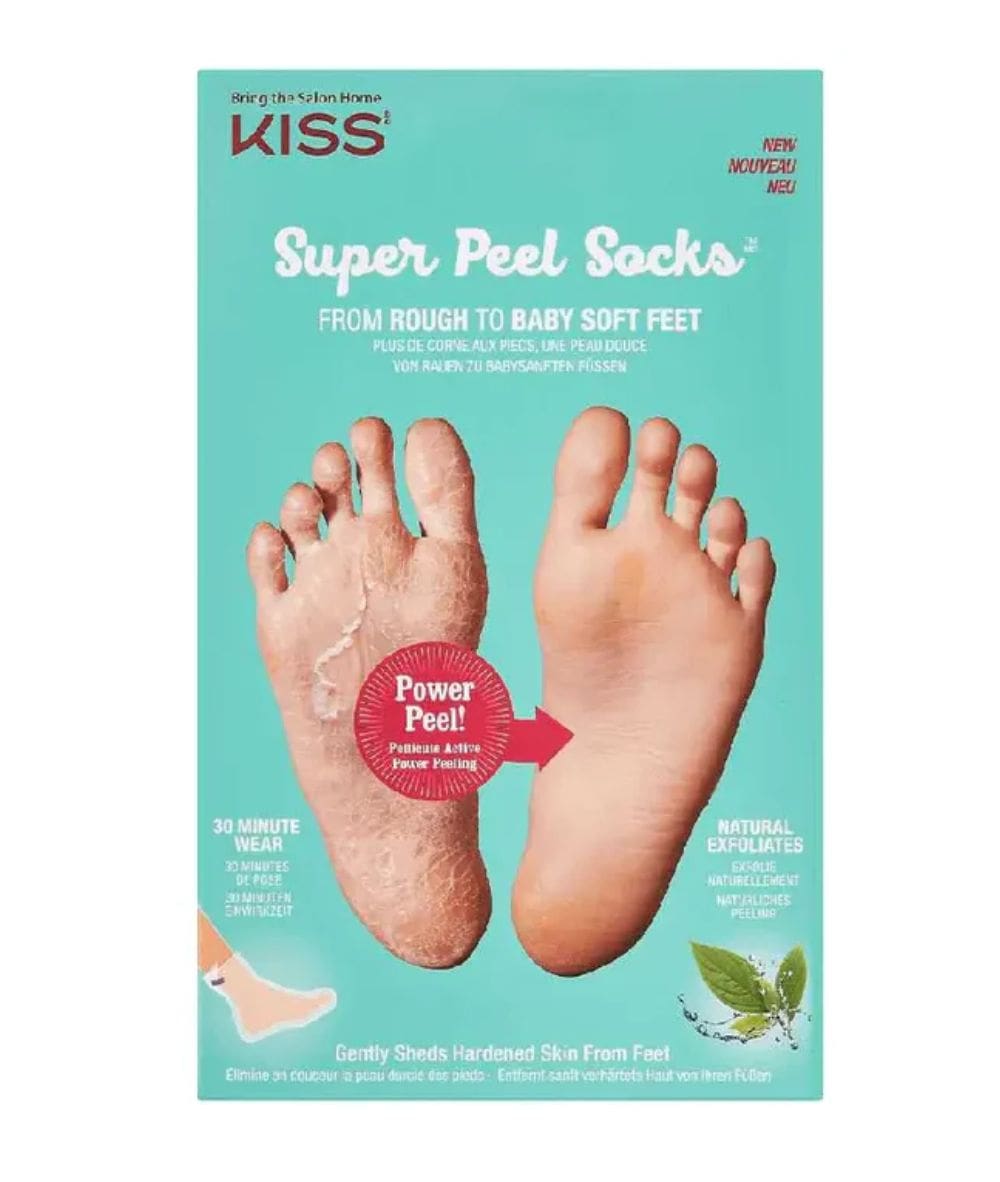 Kiss Super Peel Feet Socks KSP01, COSMETICS MAKEUP - Cloré Beauty