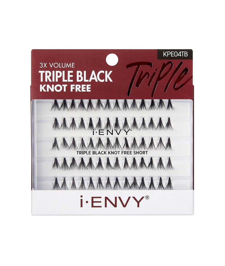 Kiss I-Envy KPE04TB Eyelashes [Triple Black Knot Free Short]