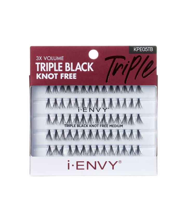 Kiss I-Envy Kpe05Tb Eyelashes [Triple Black Knot Free Medium]