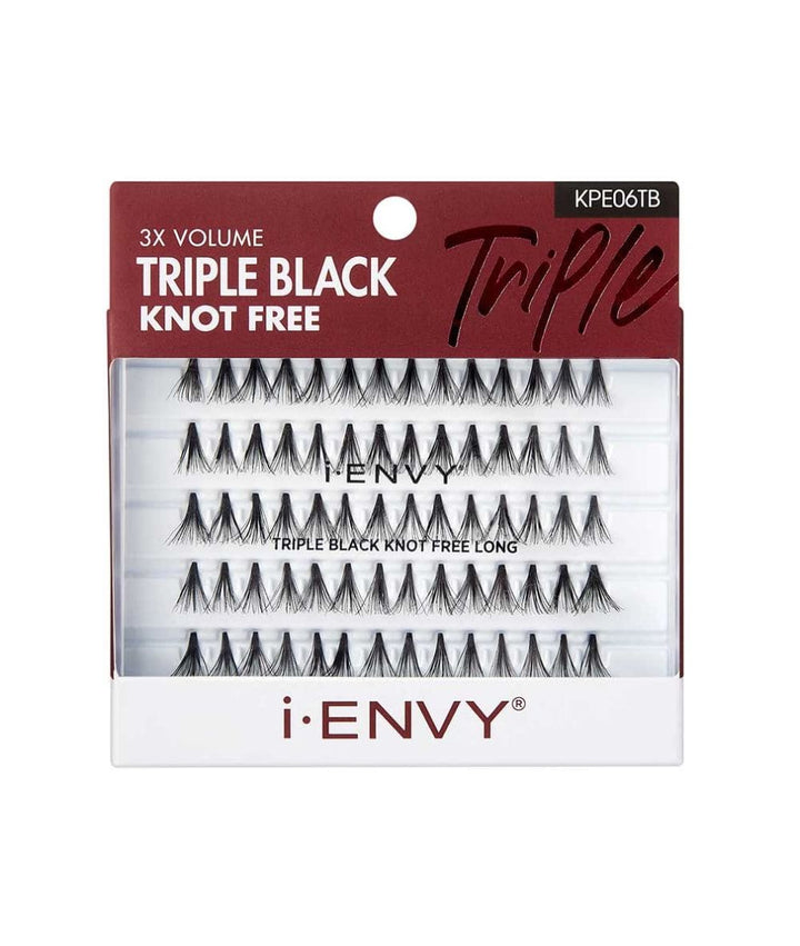 Kiss I-Envy Kpe06Tb Eyelashes [Triple Black Knot Free Long]