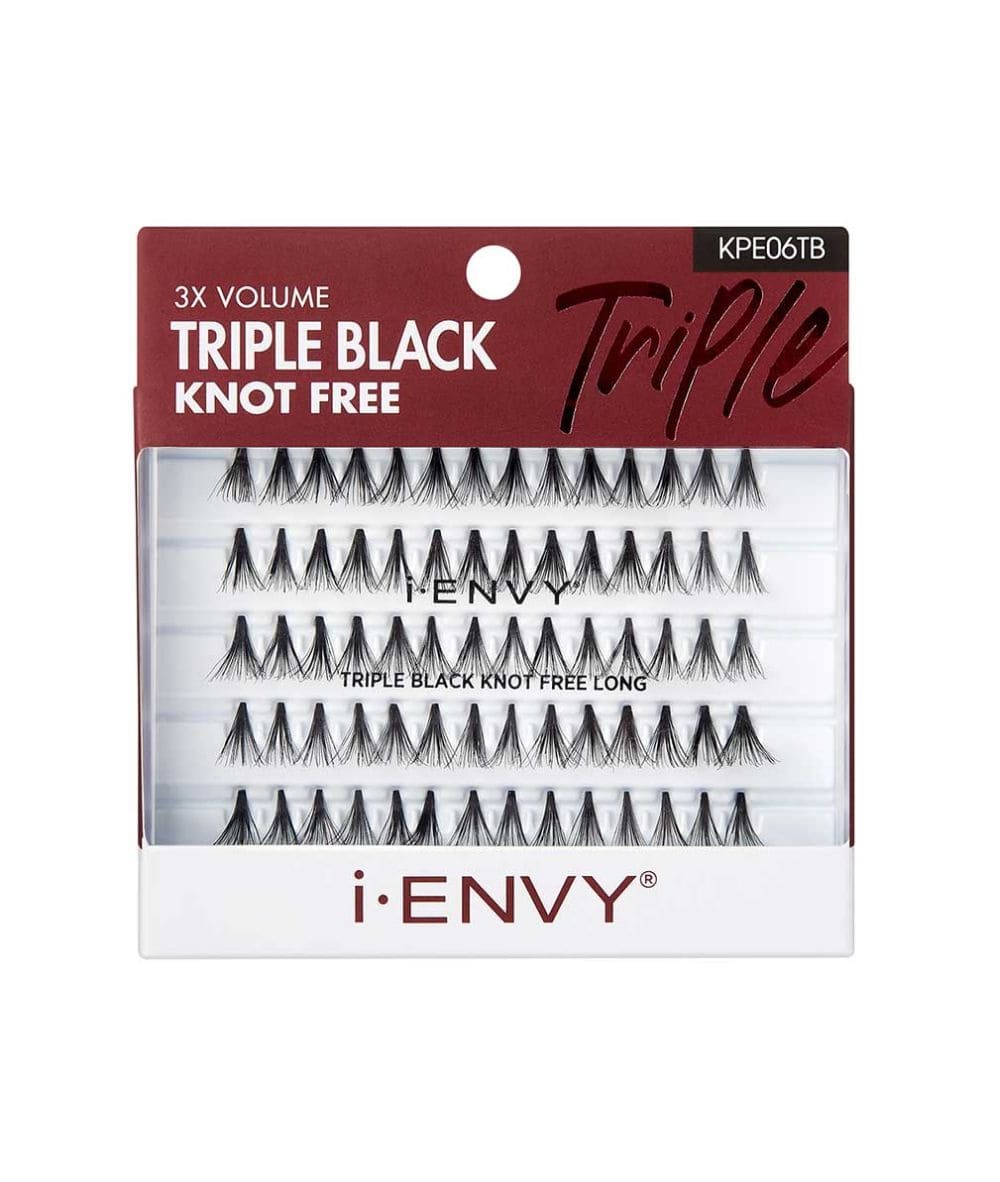 Kiss I-Envy Kpe06Tb Eyelashes [Triple Black Knot Free Long]