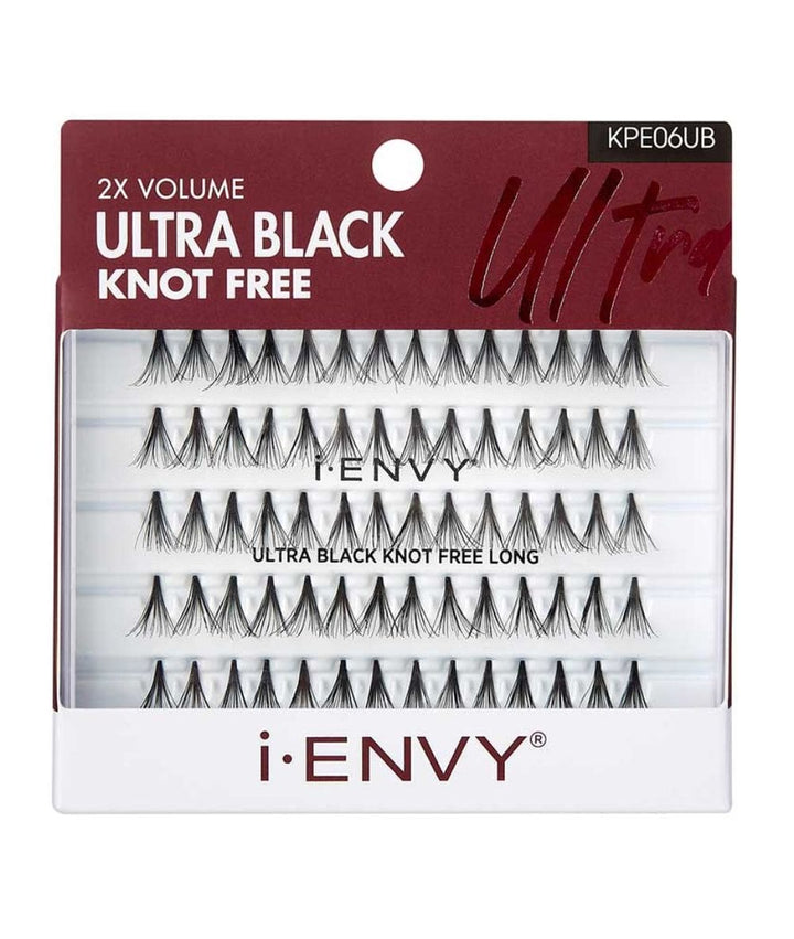 Kiss I-Envy Kpe06Ub Eyelashes [Ultra Black Knot Free Long]