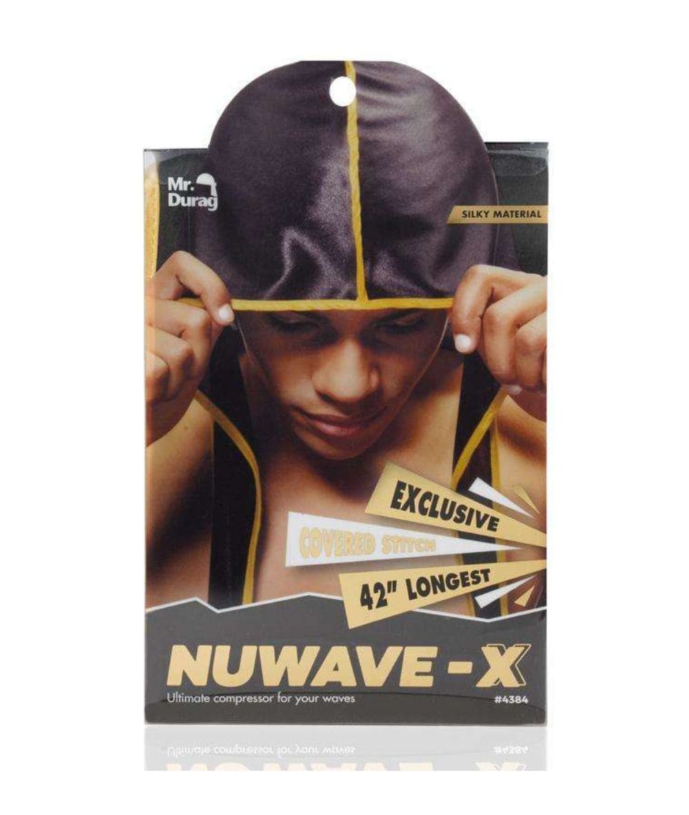 Mr.Durag Nuwave-X Durag [Black W/Assorted] #4384, ACCESSORIES JEWELRY FASHION - Cloré Beauty