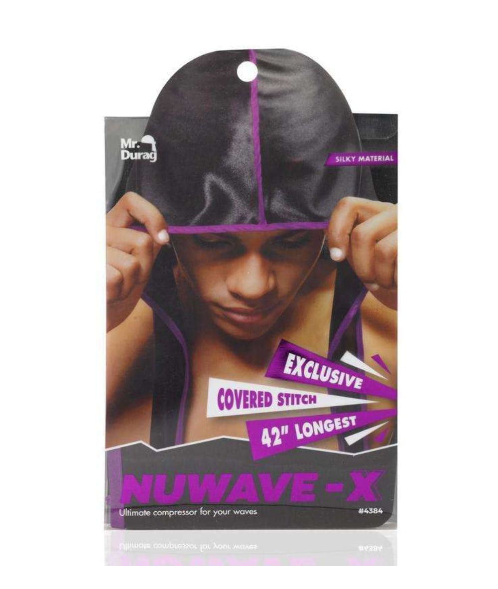 Mr.Durag Nuwave-X Durag [Black W/Assorted] #4384