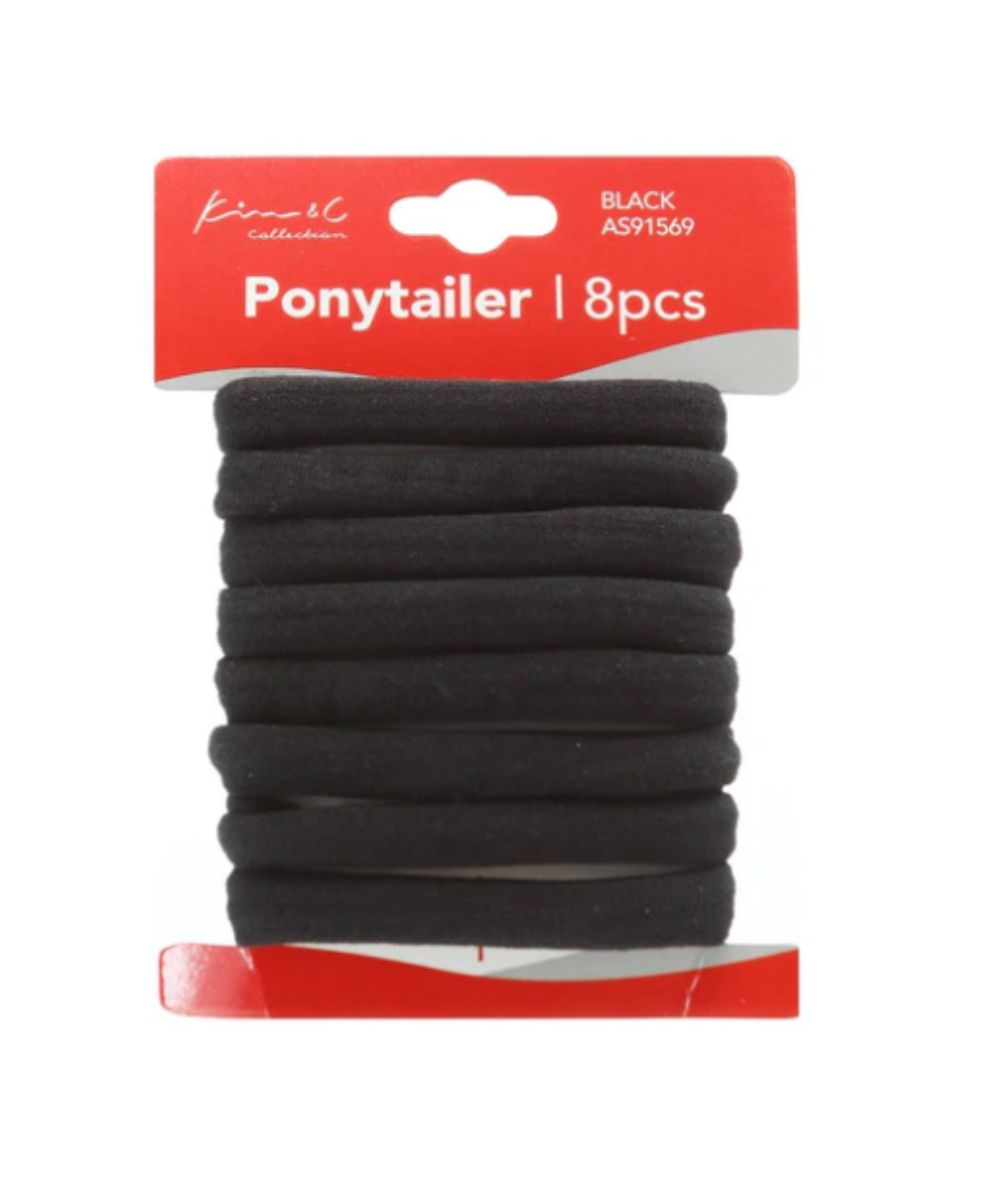 Kim&C Hair Ponytailer 8Pcs[Black] #Asha91569