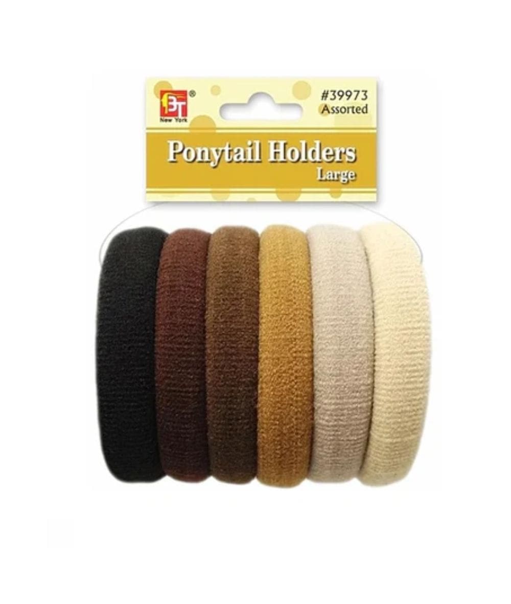 Beauty Town Large Ponytail Holders [Assorted] #39973, HAIR STYLING TOOLS - Cloré Beauty