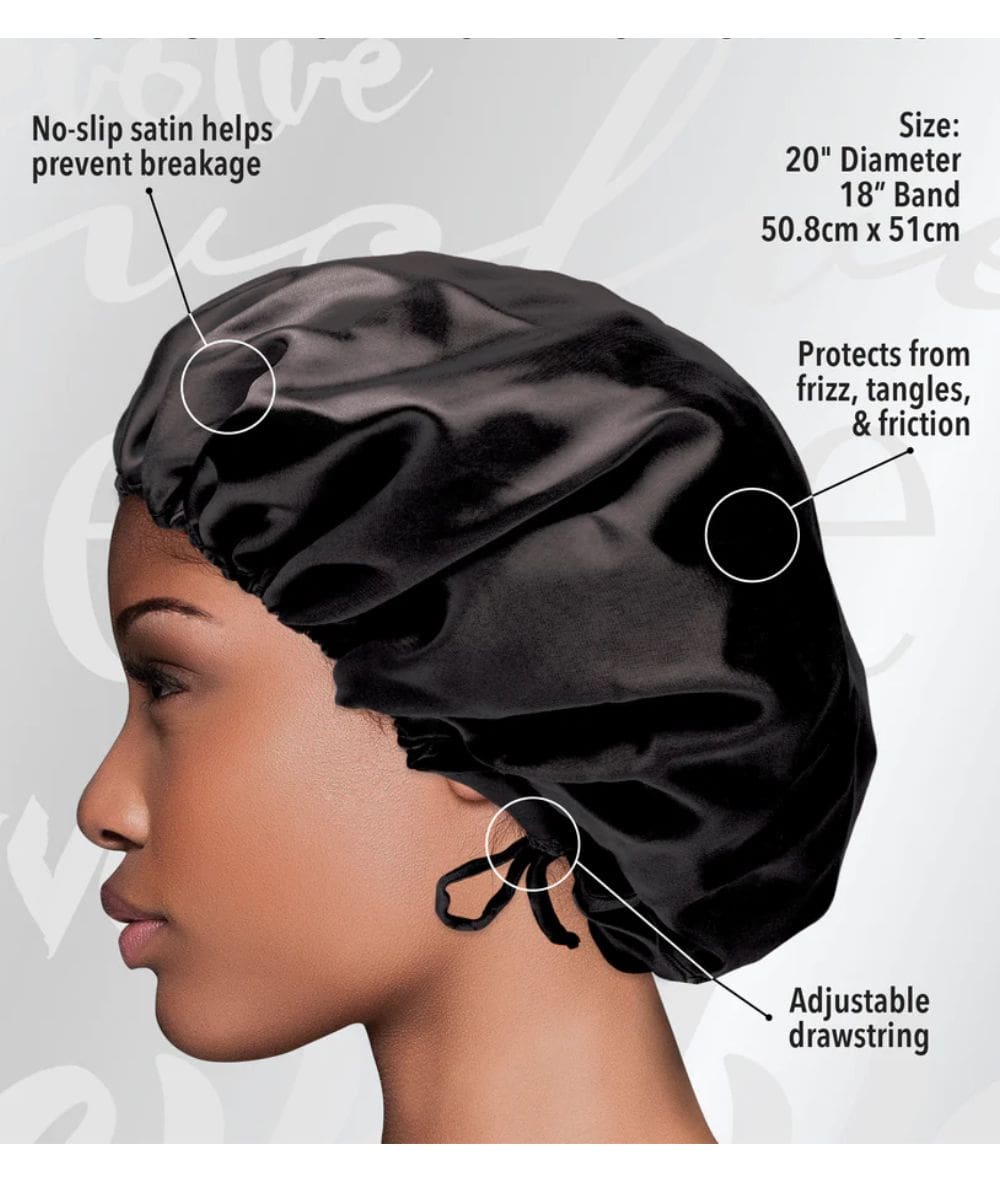 Firstline Evolve Satin Adjustable Bonnet #1550, ACCESSORIES JEWELRY FASHION - Cloré Beauty