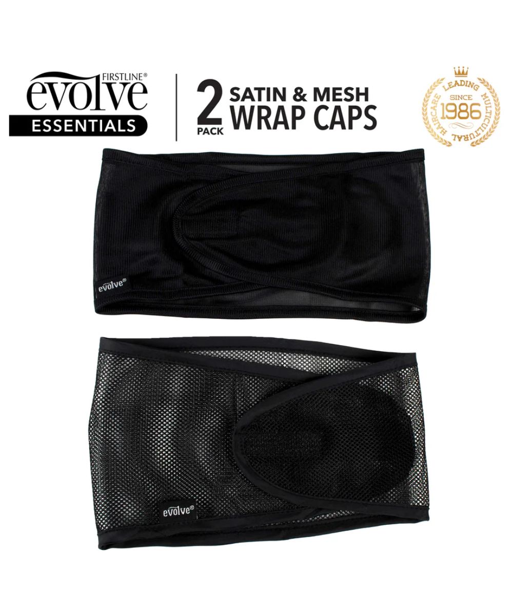 First Line Evolve Satin & Mesh Wrap Cap 2-Pack #8060