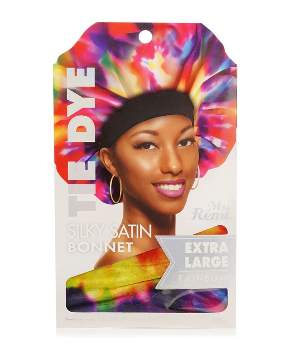 Annie Ms. Remi Silky Satin Tie Dye Bonnet X-Large #4525 [Assorted]