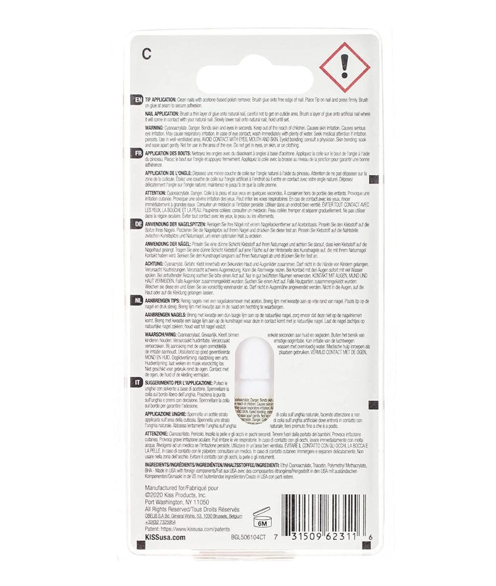 Kiss Powerflex Brush-On Nail Glue #Bgl506, Cosmetics - Cloré Beauty