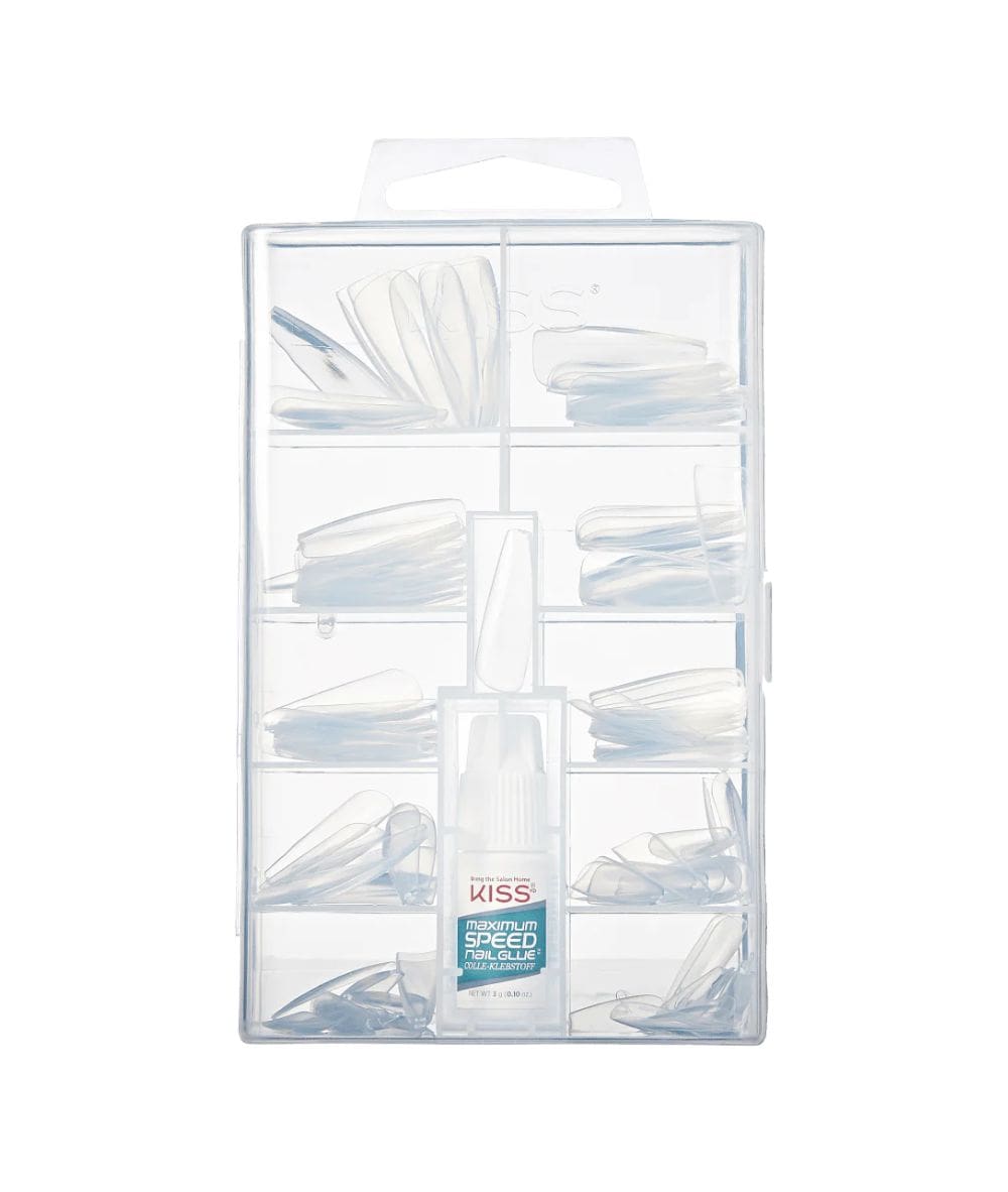 Kiss 100 Nails[Clear Coffin Tip] #Hn01C, COSMETICS MAKEUP - Cloré Beauty