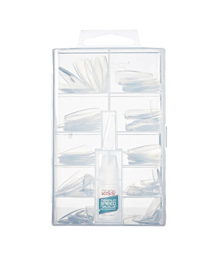 Kiss 100 Nails[Clear Coffin Tip] #Hn01C, COSMETICS MAKEUP - Cloré Beauty