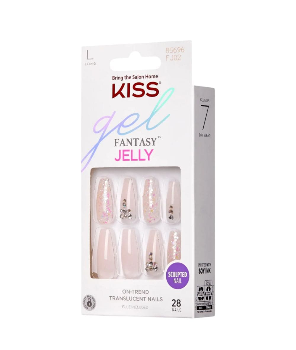 Kiss Gel Fantasy Jelly Nails[Jelly Juice] #Fj02, COSMETICS MAKEUP - Cloré Beauty