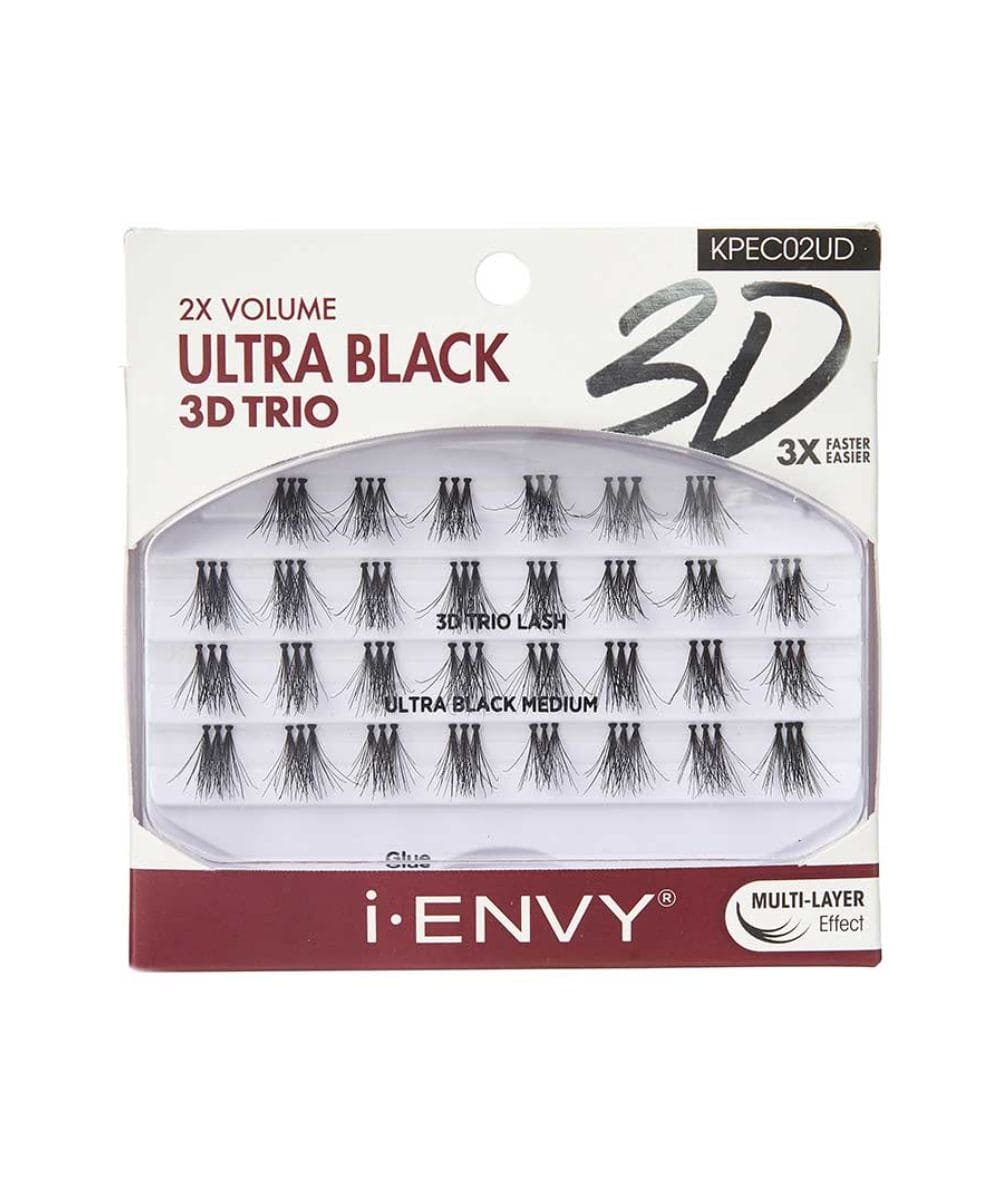 Kiss Professional I-Envy 3D Trio UltraBlack [Medium] #Kpec02Ud, Cosmetics - Cloré Beauty