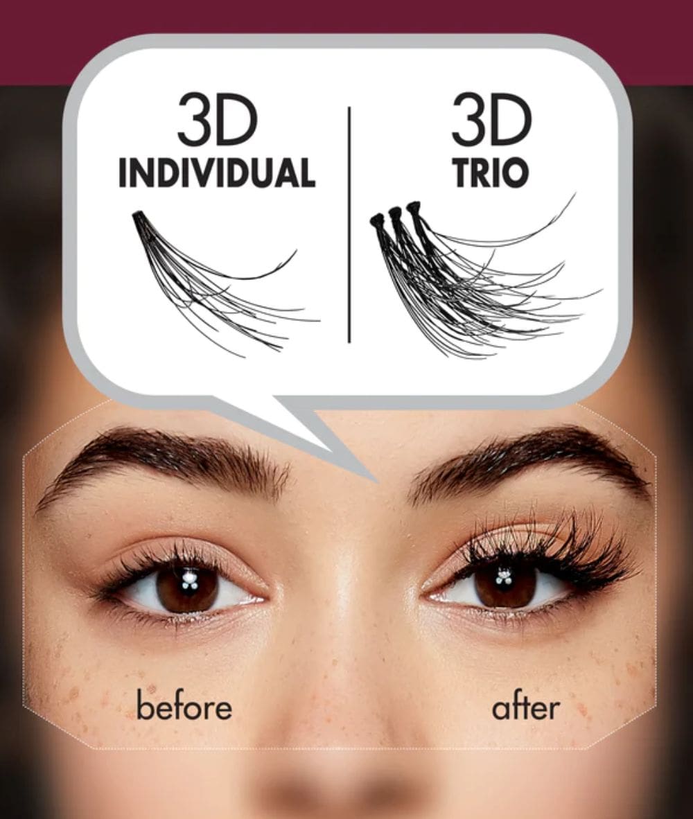Kiss Professional I-Envy 3D Trio UltraBlack [Medium] #Kpec02Ud, Cosmetics - Cloré Beauty