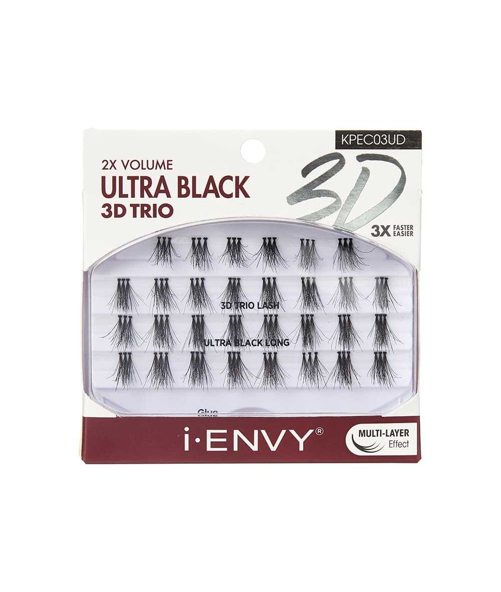 Kiss Professional I-Envy 3D Trio UltraBlack [Long] #Kpec03Ud, Cosmetics - Cloré Beauty
