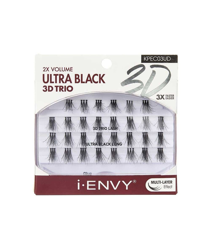 Kiss Professional I-Envy 3D Trio UltraBlack [Long] #Kpec03Ud