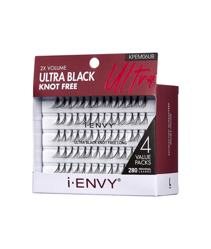 Kiss Professional I-Envy Ultra Black Knot Free Flare [Multi Pack] #Kpem06Ub