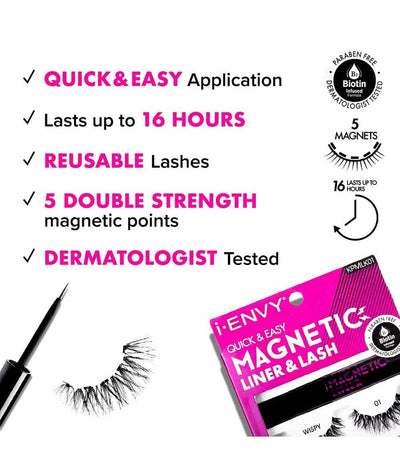 Kiss Professional I-Envy Magnetic Eyelash [Kit] #Kp mlk01