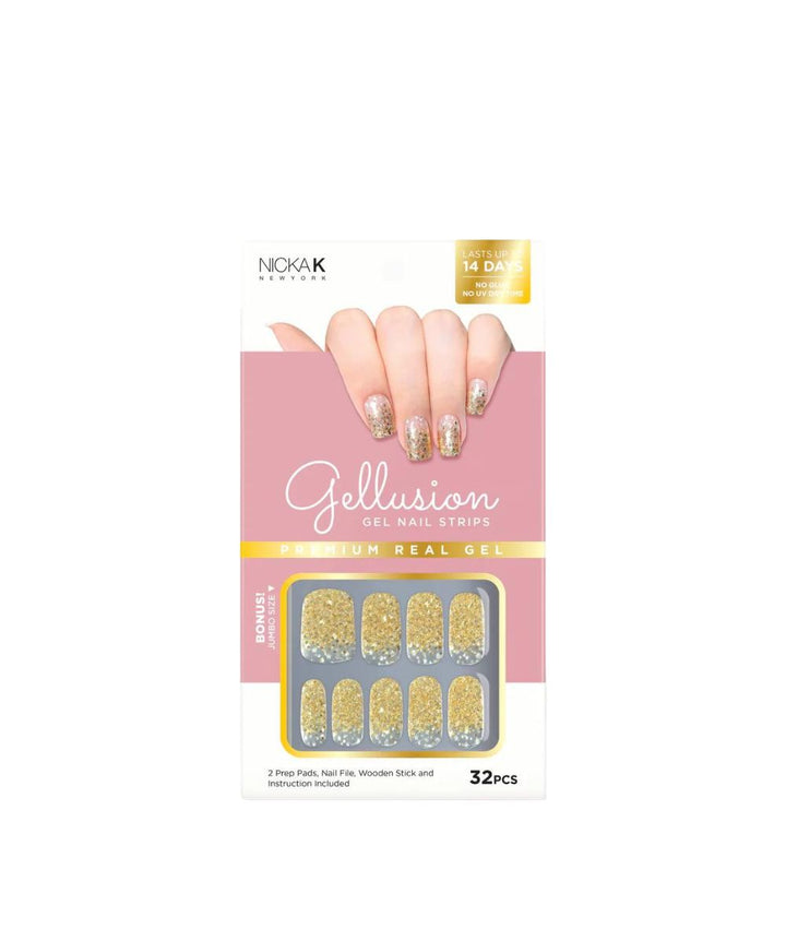 Nicka K Gellusion Gel Nail Strips, COSMETICS MAKEUP - Cloré Beauty