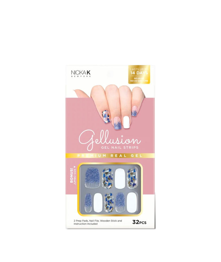 Nicka K Gellusion Gel Nail Strips, COSMETICS MAKEUP - Cloré Beauty