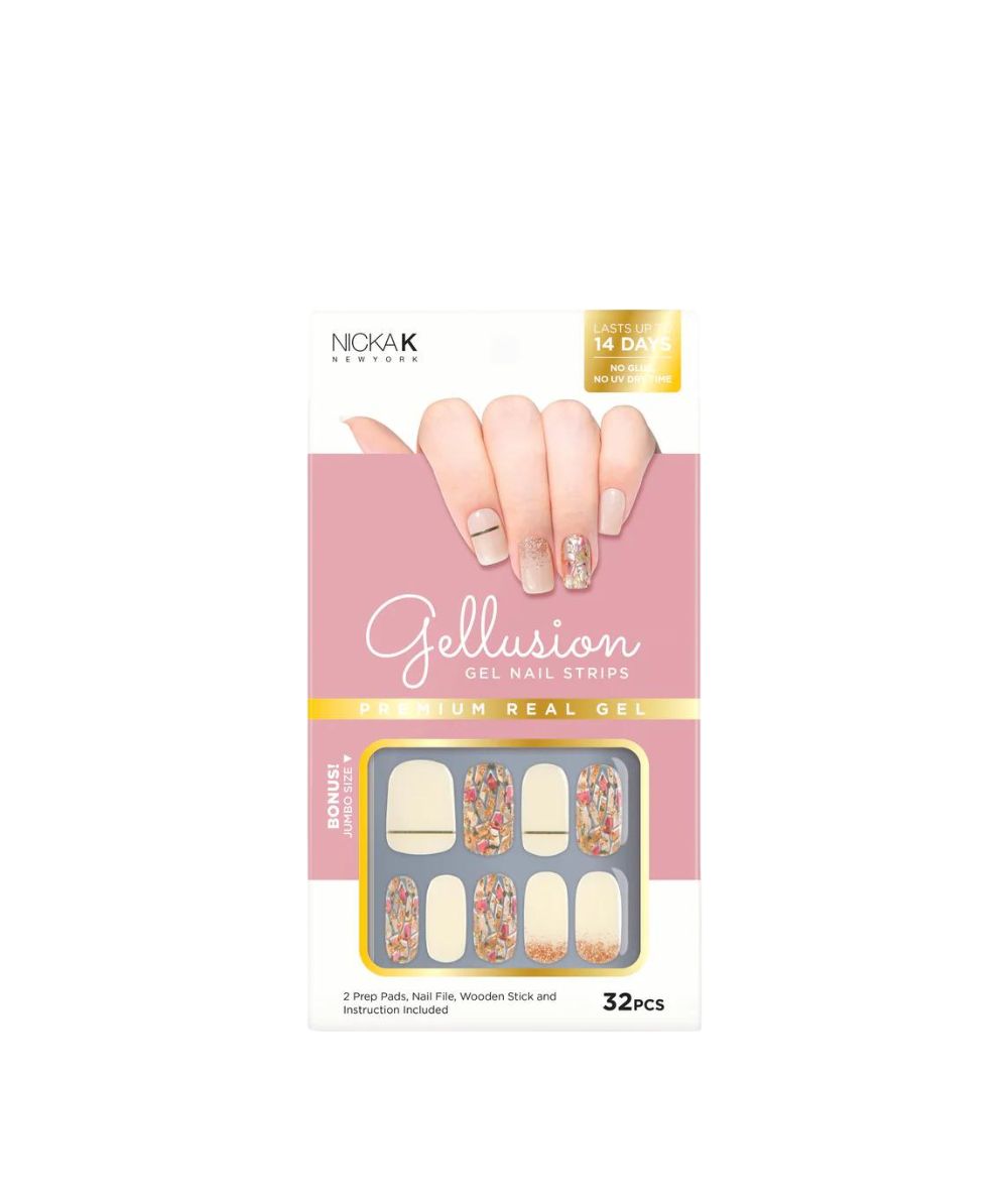 Nicka K Gellusion Gel Nail Strips, COSMETICS MAKEUP - Cloré Beauty