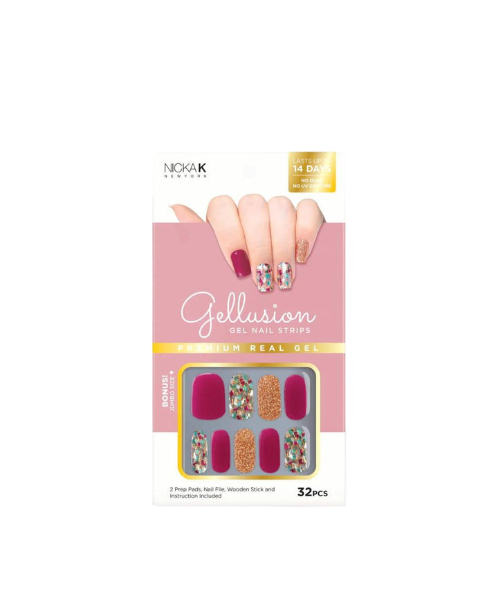 Nicka K Gellusion Gel Nail Strips, COSMETICS MAKEUP - Cloré Beauty